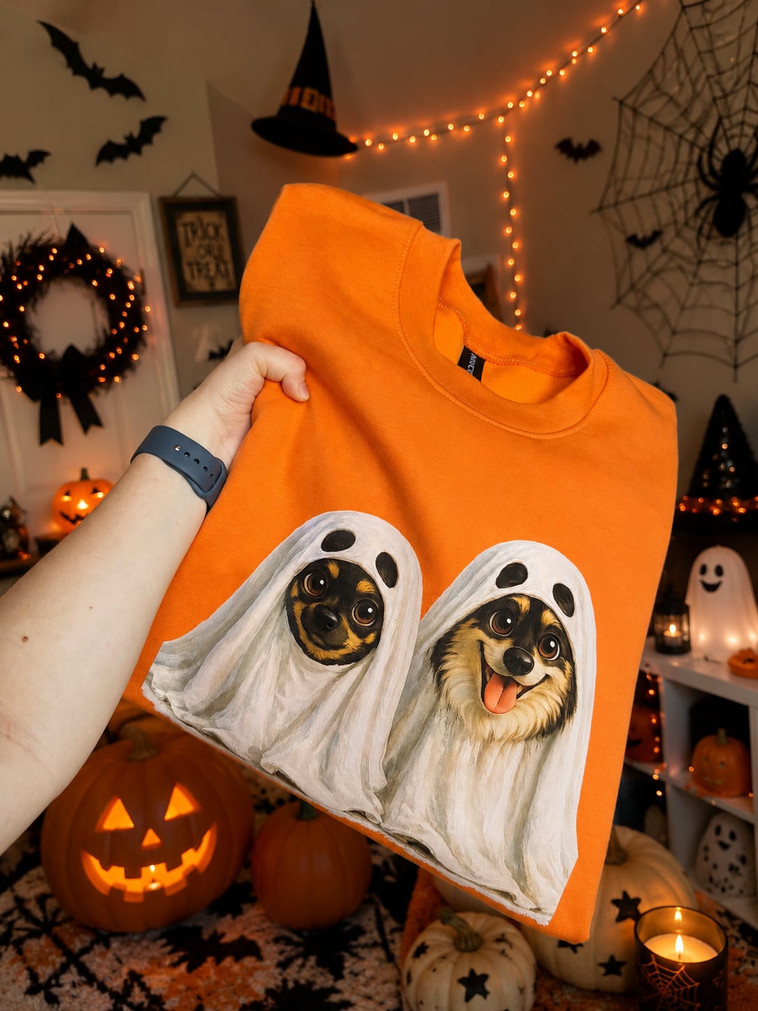 Personalized Dog Ghost Crewneck